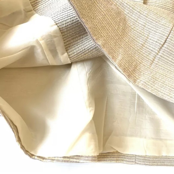 Vintage Australian Designer Geoff Bade Padded Shoulder Gold Blazer Size 10 - Picture 5 of 11